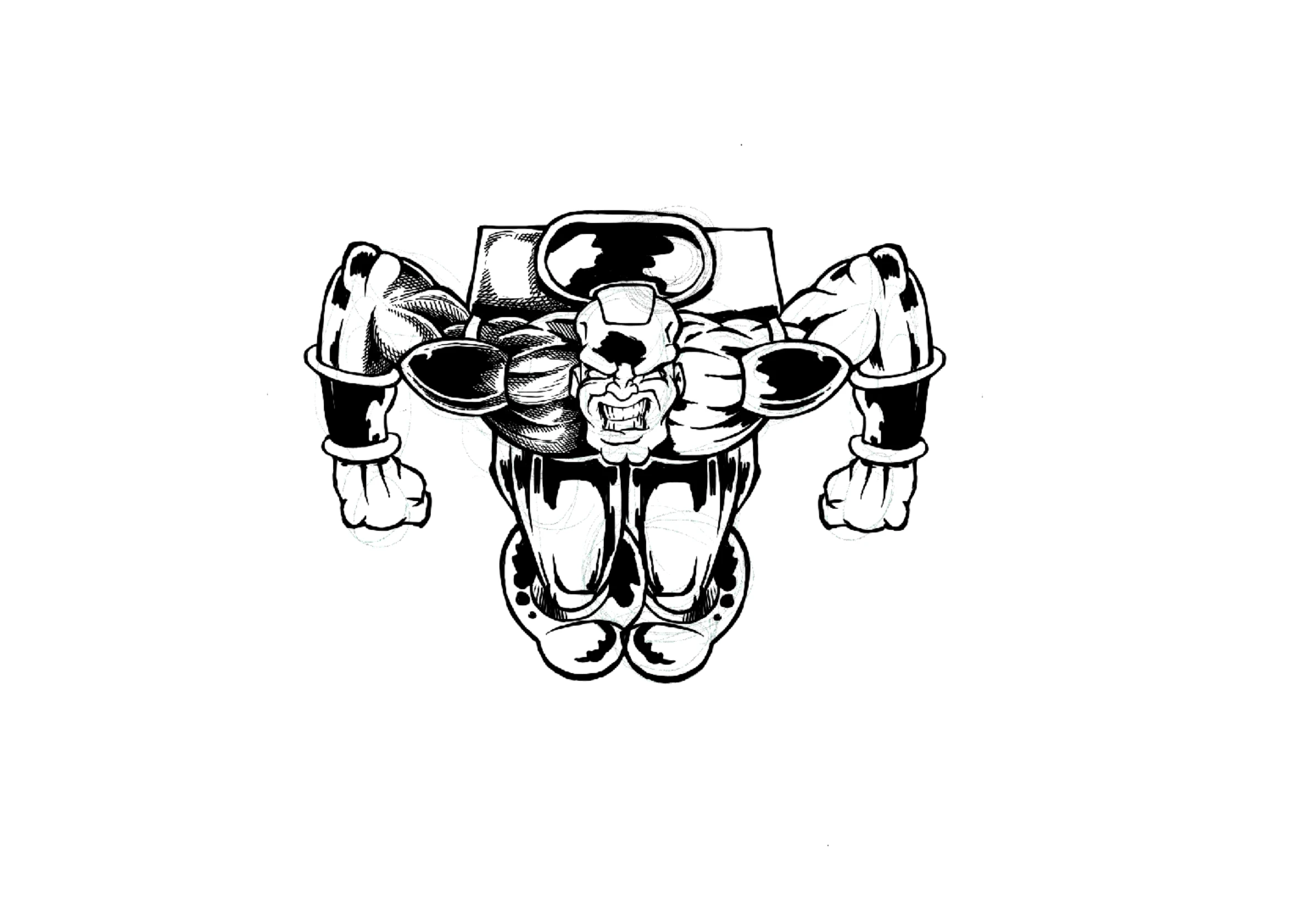 Step 2 of drawing process