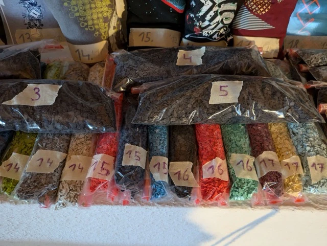 These are the color components that will be infused into the material of the award