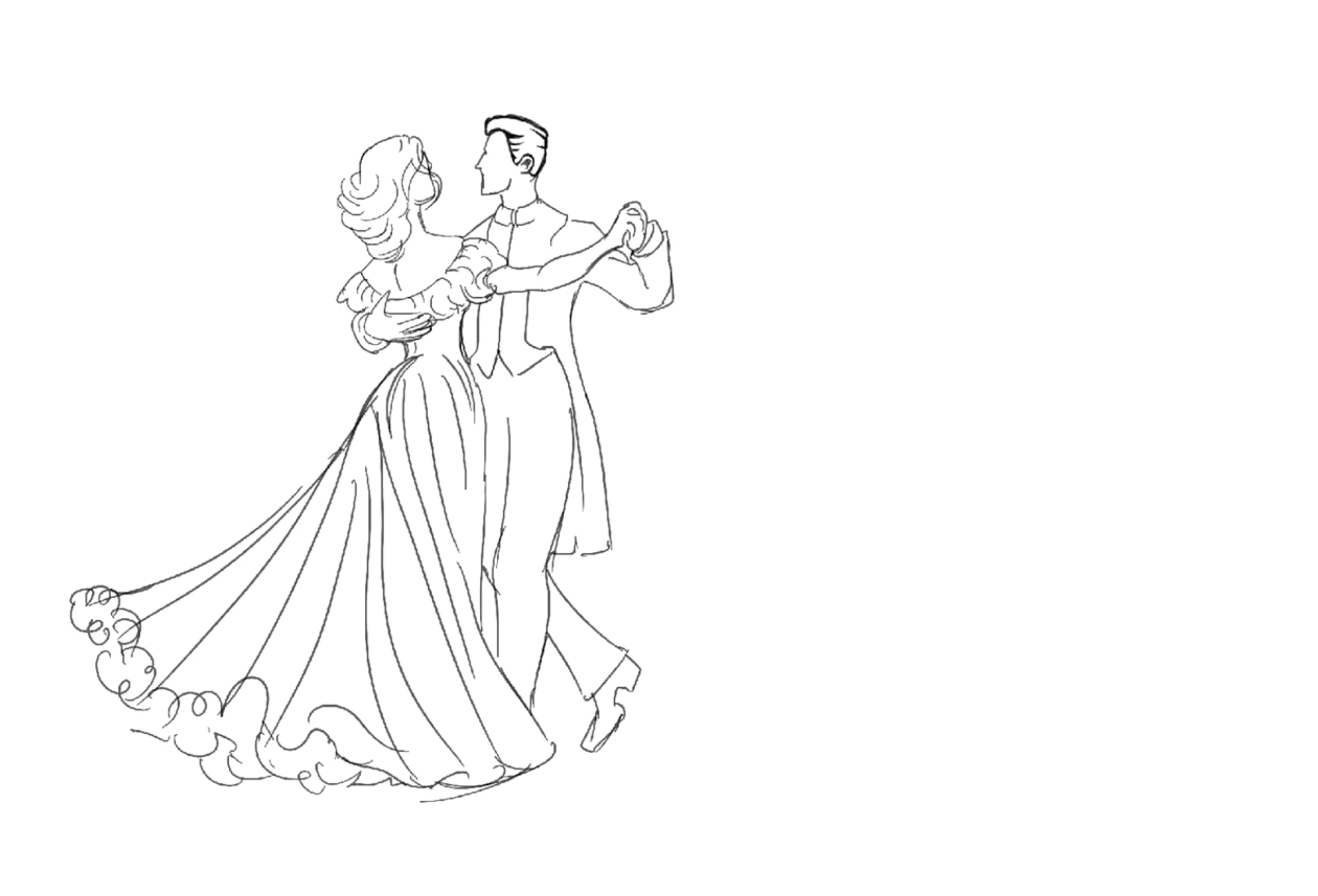 Step 2 of drawing process