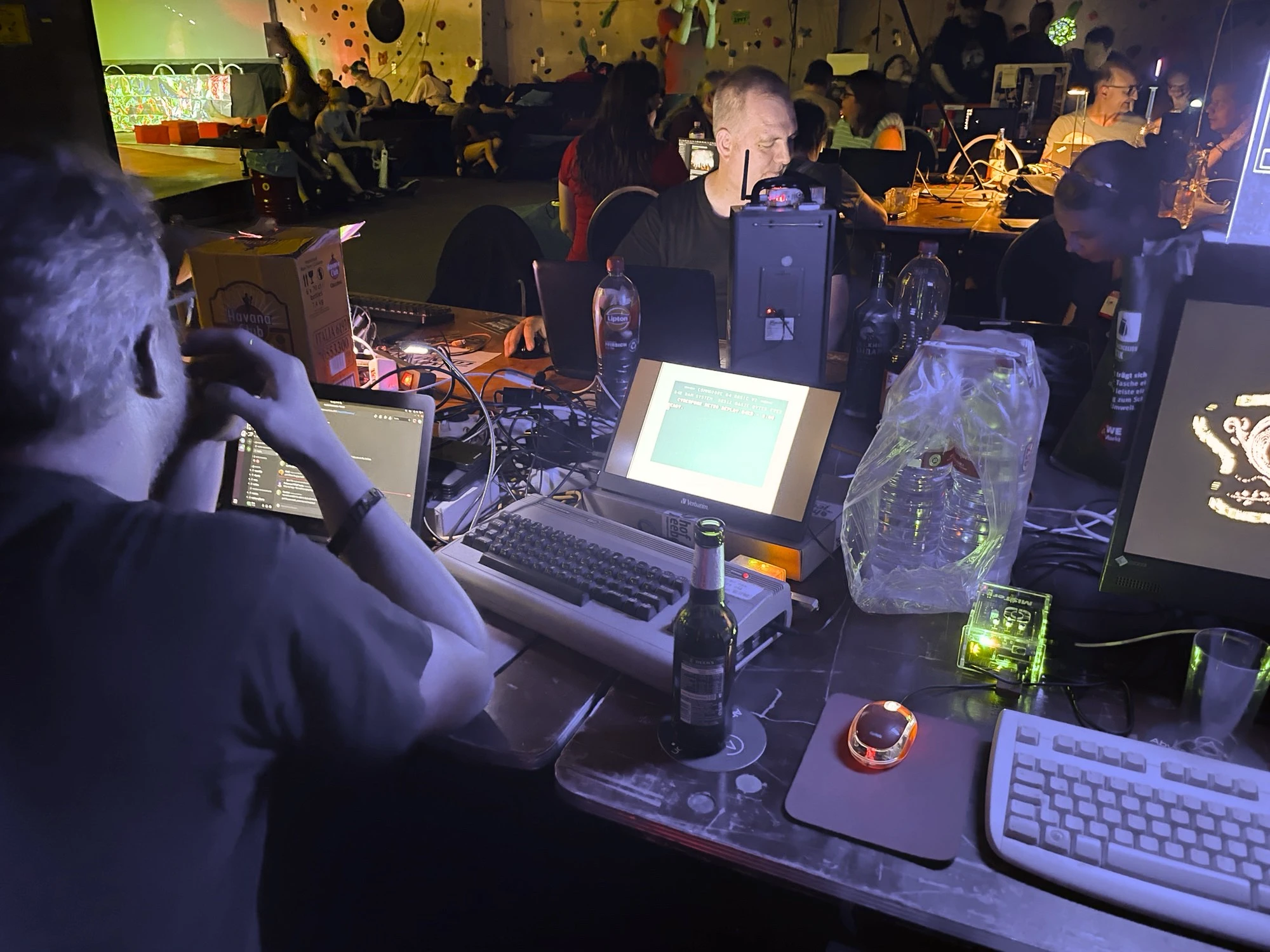 The venerable Commodore C64 connected to an HDMI display using a FrameMeister.