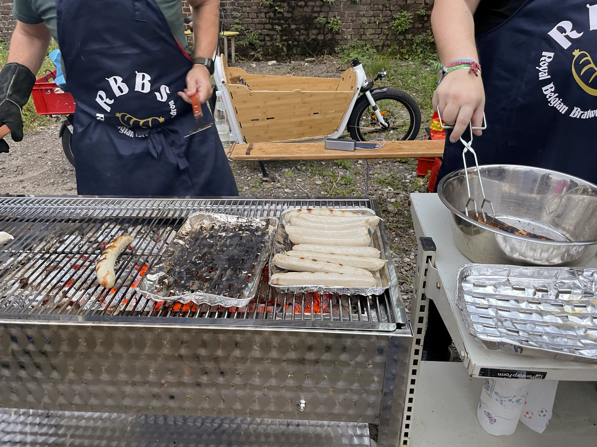 Each sausage was prepared with love and hot coals.