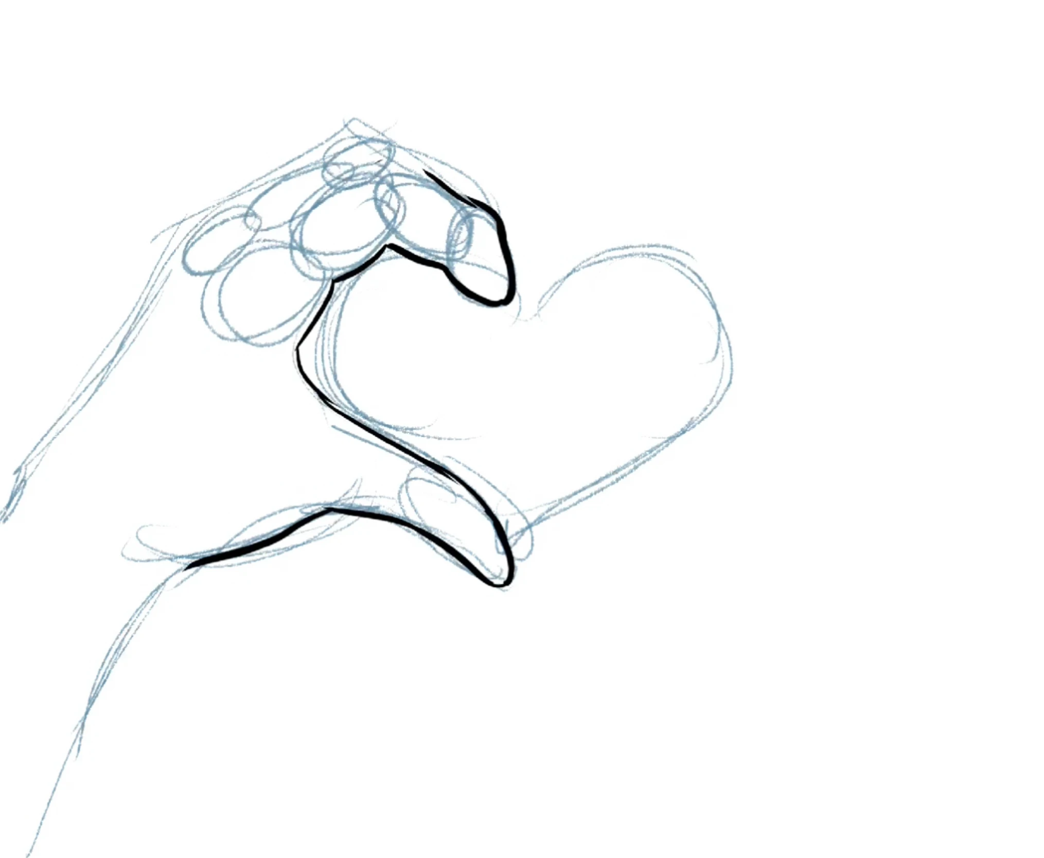 Step 1 of drawing process