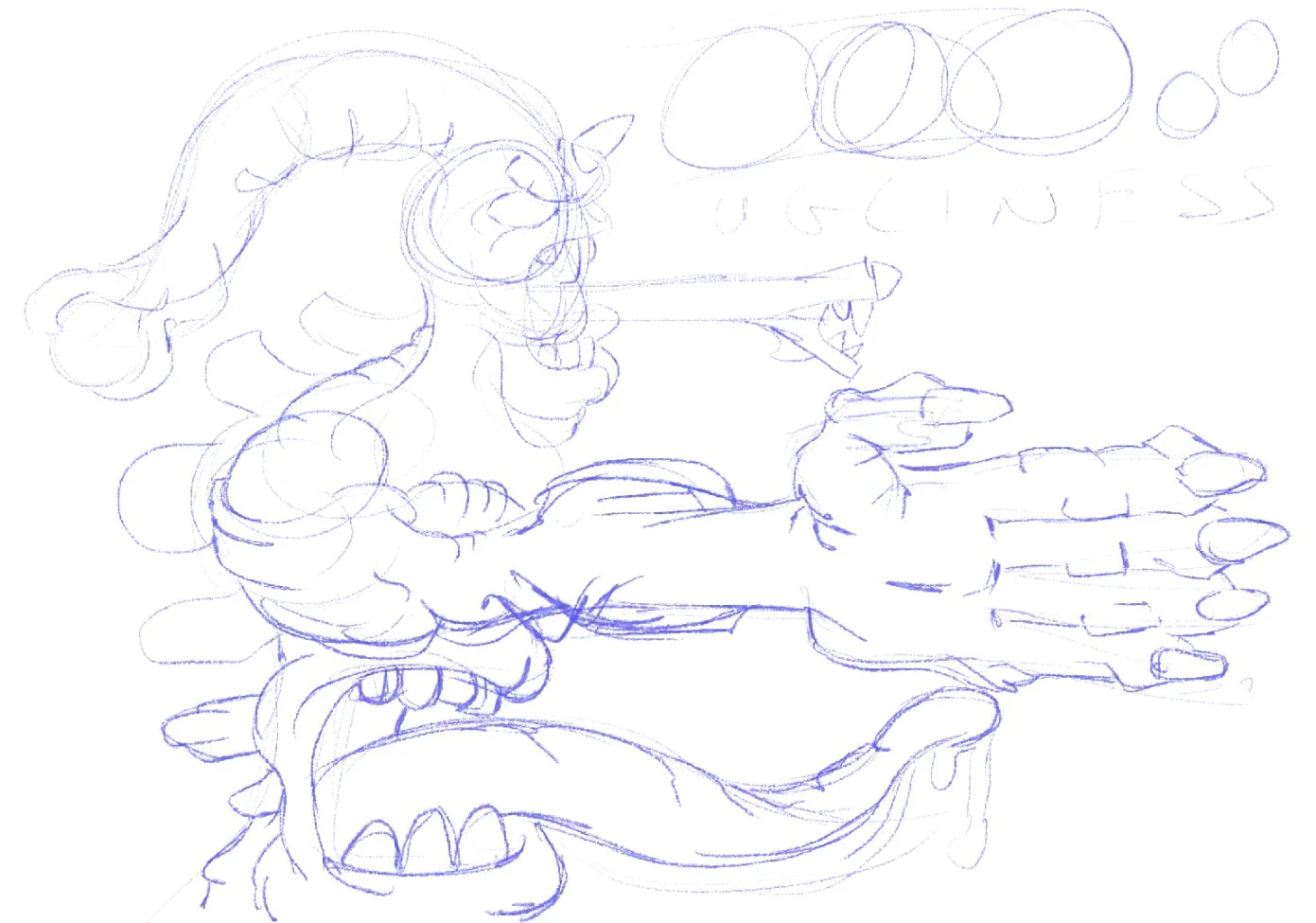 Step 1 of drawing process