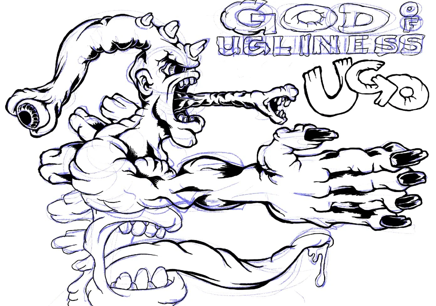 Step 2 of drawing process